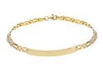 White gold & gold bracelet k9  (code S248608 )